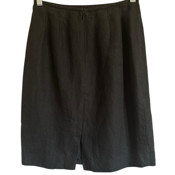 LAYFAYETTE 148 BLACK LINEN PENCIL SKIRT SIZE 4 - Picture 3 of 9